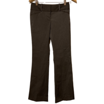 The Limited Womens Exact Stretch Flare Pants Brown Stripe Low Rise Pocke... - $19.79
