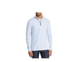 The Men&#39;s Store Cotton Birdseye Regular Fit Half Zip Mock Neck Sweater B... - £47.84 GBP