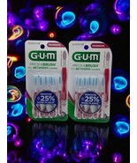 G•U•M Proxabrush Go-betweens Moderate Interdental Brushes Soft  ☆TWO☆ - $17.62 CAD