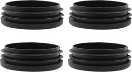 4 Pack 3 Inch (76mm) Round Plastic Hole Plugs, Black Pipe Tubing End Cap... - $22.37