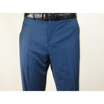 Men Suit BERLUSCONI Turkey 100% Italian Wool Super 180's 3pc Vested #Ber40 Blue image 11