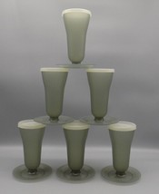 Tupperware 6 Pudding Parfait Cups with Lids Smoky Gray 5.5 Inch 754-25 2... - $10.62