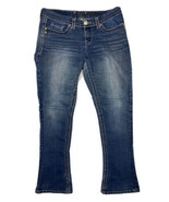 Seven7 Rocker Women Size 8P (Measure 32x30) Dark Slim Bootcut Stretch Jeans - $12.85