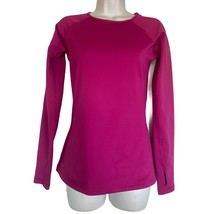 Nike Pro Dri-Fit Pink Fitted Long Sleeve Running Top Thumb Holes Size S - £13.77 GBP