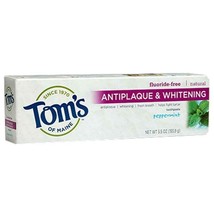 Tom's of Maine Toothpastes Peppermint 5.5 oz. Fluoride-Free Antiplaque Tartar... - $12.66