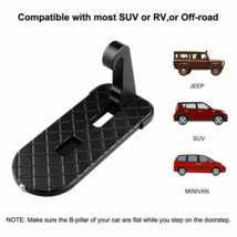 Folding Car Door Latch Hook Step Mini Foot Pedal Ladder for Jeep Truck SUV Roof - £10.21 GBP