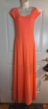 Lilly Pulitzer Ramsey Coral Stripe Maxi Dress Mini Lining Side Slit Size XS - $75.05