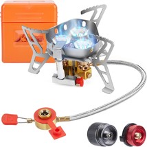 Wadeo 6800W Windproof Camping Gas Stove, Portable Camp Stove With, And Hiking. - £33.94 GBP