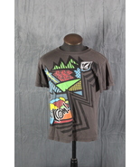 Retro Skateboard Shirt - Volcom Neon Big Graphic - Men&#39;s Medium  - $717.20 MXN