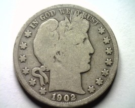 1902-O Barber Half Dollar About Good / Good AG/G Nice Original Coin Bobs Coins - £17.32 GBP
