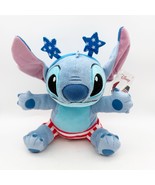 Disney Stitch Patriotic USA 9&quot; Plush toy Just Play BRAND NEW WITH TAGS J... - $19.99