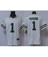 Men's Micah Parsons #1 Stitched Jersey White Green - $45.00