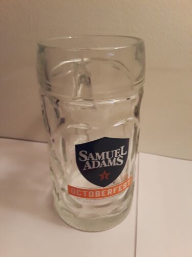 Samuel Adams Octoberfest Seasonal Brew Dimpled Glass Mug - £7.62 GBP