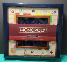 Monopoly Luxury Edition Adult Collectible Wooden Game Board Blue Face Brand New  - £197.80 GBP