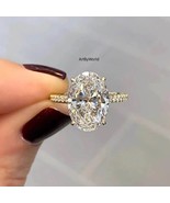 2.5Ct Oval Cut Diamond Engagement Ring Oval Wedding Ring Solitaire Gift ... - $135.40 CAD