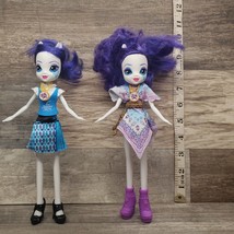 Lot of 2 My Little Pony Equestria Girls 9&quot; Dolls With Shoes Purple Hair - £15.48 GBP