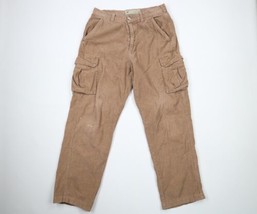 Vintage American Eagle Outfitters Mens 33x32 Baggy Wide Leg Corduroy Cargo Pants - £59.23 GBP