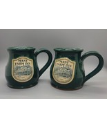 Pair MAST FARM INN BED &amp; BREAKFAST Deneen Pottery Coffee Mugs North Caro... - $669.45 MXN