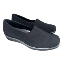 SAS Black Wedge Shoes Women&#39;s Bliss Slip On Size 11 W L6901360 Tri Pad Comfort - £36.73 GBP