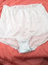 Vintage Sears Fundamentals Size 6 Briefs Granny Panties 100% Nylon White... - $24.00
