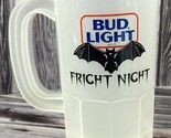 Vintage 80s Halloween Fright Night Cup Bat Bud Light Mug - $9.74