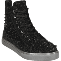 Mens High Top Shoes By FIESSO AURELIO GARCIA ,Spikes Rhine stones 2409 B... - $199.99