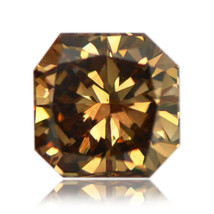 Radiant Shape Diamond Fancy Brown Color Loose VS1 Enhanced Polished 2.19 Carat - £1,970.47 GBP