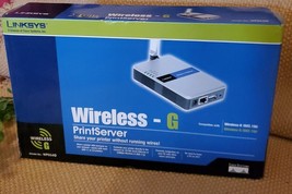 Linksys Wireless-G Print Server For USB 2.0 WPS54GU2 2.4GHz 802.11g Sealed - £34.90 GBP