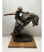 16&quot;  Tall &quot;The Bronco Buster&quot;  Bronze Statue by Frederic Remington - £149.76 GBP