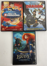 Disney Pixar DVD Lot of 3 - BRAVE, How to Train Your Dragon, Meet the Robinsons - £12.40 GBP