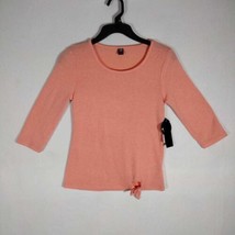Girls Size Small 7/8, Peach Colored Brand New Mid Sleeved Shirt - £7.97 GBP