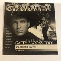 This Is Garth Brooks Too Print Ad Vintage TPA4 - £4.64 GBP