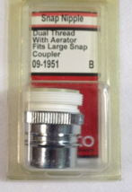 Snap Nipple - Short Style with Aerator-Lasco MPN-09-1951 Large Snap Coupler - $10.00