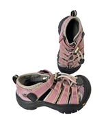 Keen Girls Newport H2 Sports Sandals Sandal Pink Black Bungee Laces Active 8 - $17.81