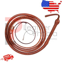 Indiana Jones Bull Whip 04 Foot 16 Plaits Strands Black Cow Hide Real Le... - $37.30