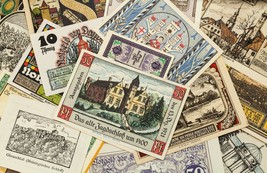 1920-1922 Germany Notgeld (Emergency Money) 25pc - Cities &amp; Castles Themes - $97.03