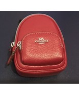 Coach Mini Court Backpack Bag Charm Red - $135.00