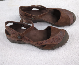 Teva Sandals Womens 8 Brown Leather Westwater Mary Janes Flats 4257 - £27.52 GBP