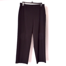 Sag Harbor Stretch Petite Women&#39;s Pull On Black Pants Size 10P - £9.06 GBP