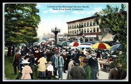 CALIFORNIA Postcard - Long Beach, Municipal Market, Pacific Park F32 - £4.74 GBP