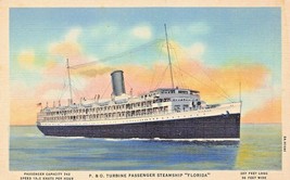 P &amp; O Turbine Passenger Steamship &quot;FLORIDA&quot;-1948 Passenger To Cuba Postcard - £10.14 GBP