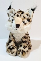 Bobcat Lynx Plush 12&quot; Realistc Stuffed Animal Spotted Wild Cat - £6.58 GBP
