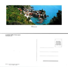 Italy Liguria La Spezia La Cinque Terre Vernazza Ocean Marina Boats VTG Postcard - £9.66 GBP