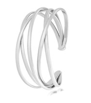 Cuff Bracelet for Women,Multi-layer Cross Wire Bangle Open - £40.27 GBP
