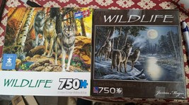 Wildlife Puzzles 750 Piece Pack Of Wolves 2-pack - £25.96 GBP