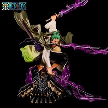 One Piece Action Figure Roronoa Zoro Collectible Figurine Box Set 20CM - £27.17 GBP