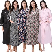 RH Robe Floral Women&#39;s Print Cotton Sleepwear Gown Lounge Bath Nightwear... - £15.09 GBP