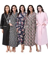 RH Robe Floral Women&#39;s Print Cotton Sleepwear Gown Lounge Bath Nightwear... - £15.17 GBP