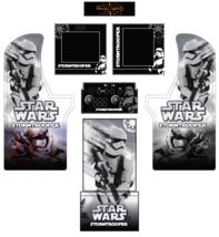 Arcade1up,Starwars stormtroopers Arcade 1up arcade design/Arcade Cabinet graphic - £22.02 GBP+