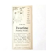 Ivorine Toilet Soap 1897 Advertisement Victorian Hygiene Washing Powder ... - $19.99